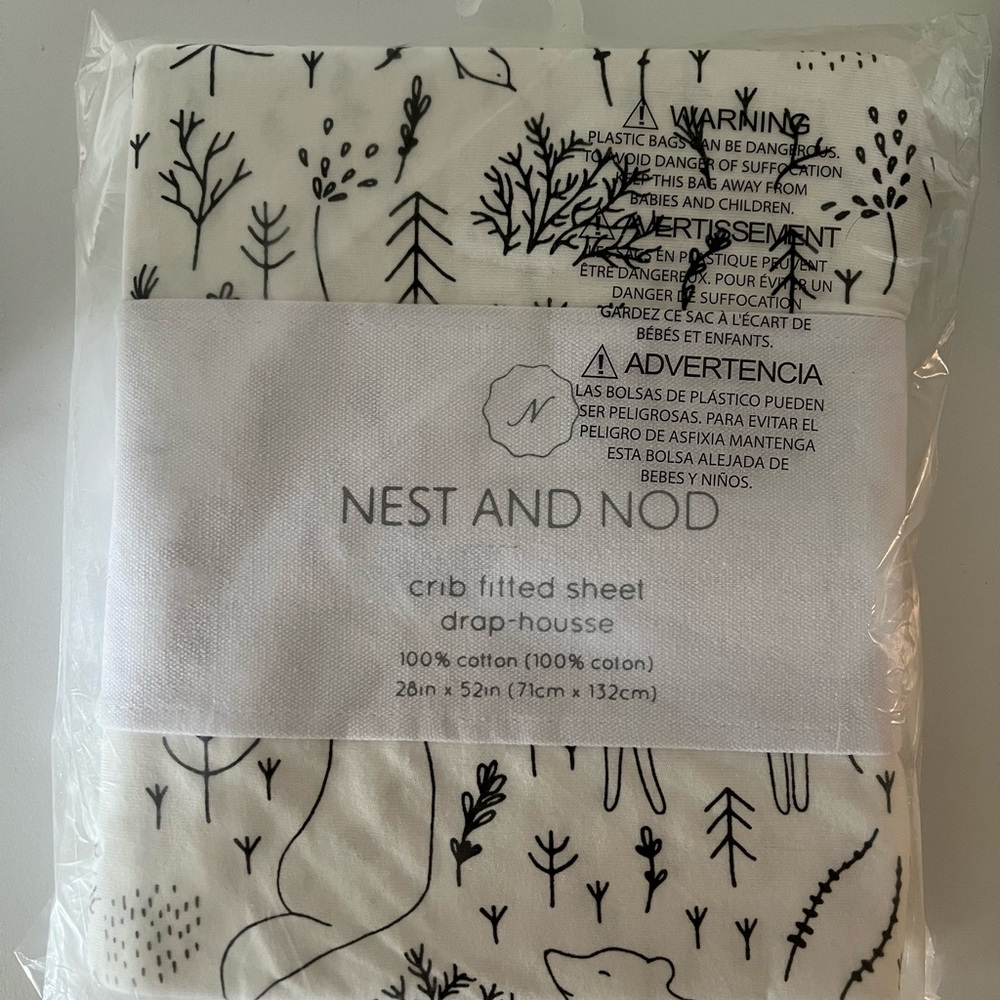 Nest and Nod Fitted Crib Sheet